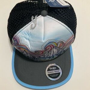 boco gear Black & Light Blue Technical Trucker Hat